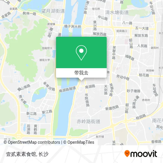 壹贰素素食馆地图