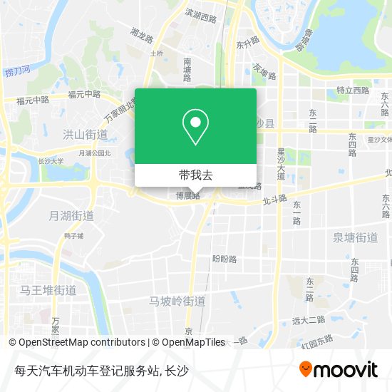 每天汽车机动车登记服务站地图