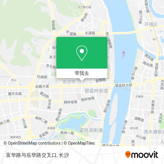 富华路与岳华路交叉口地图