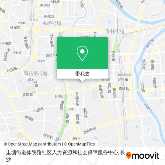 圭塘街道体院路社区人力资源和社会保障服务中心地图