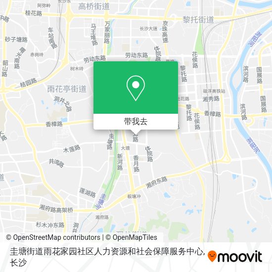 圭塘街道雨花家园社区人力资源和社会保障服务中心地图