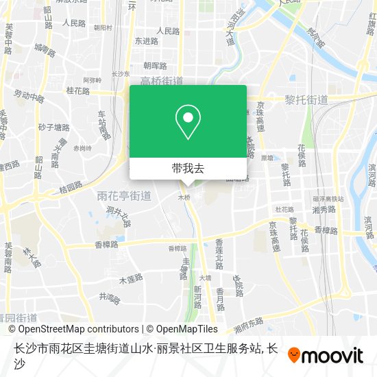 长沙市雨花区圭塘街道山水·丽景社区卫生服务站地图