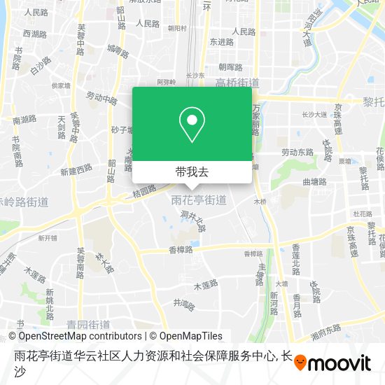 雨花亭街道华云社区人力资源和社会保障服务中心地图