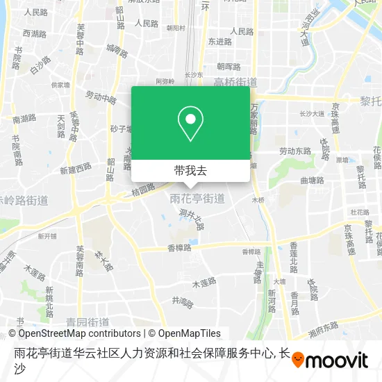 雨花亭街道华云社区人力资源和社会保障服务中心地图