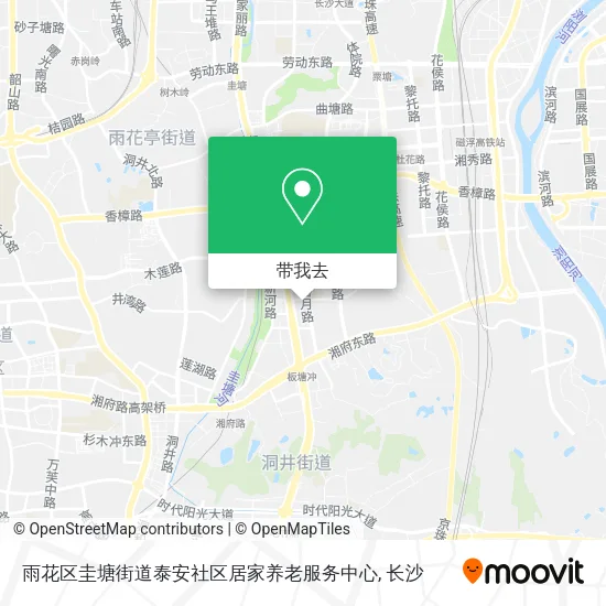 雨花区圭塘街道泰安社区居家养老服务中心地图