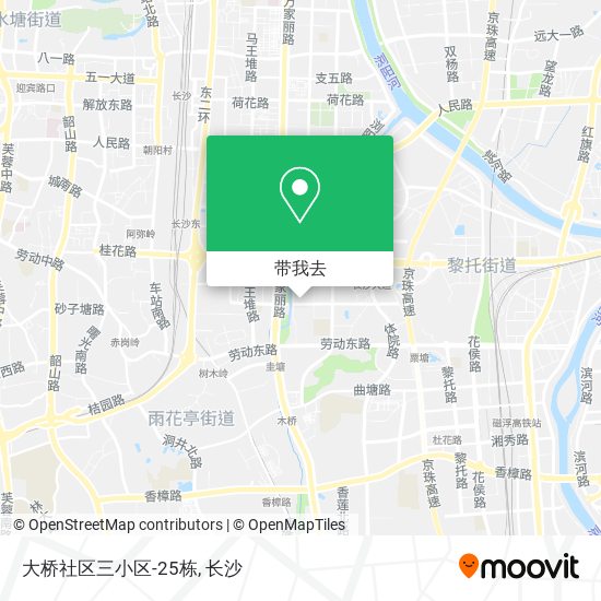 大桥社区三小区-25栋地图