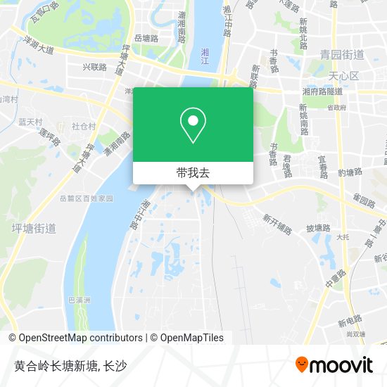 黄合岭长塘新塘地图