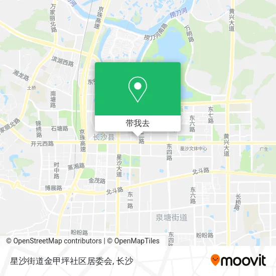星沙街道金甲坪社区居委会地图