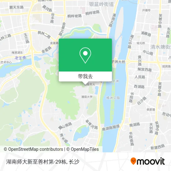 湖南师大新至善村第-29栋地图