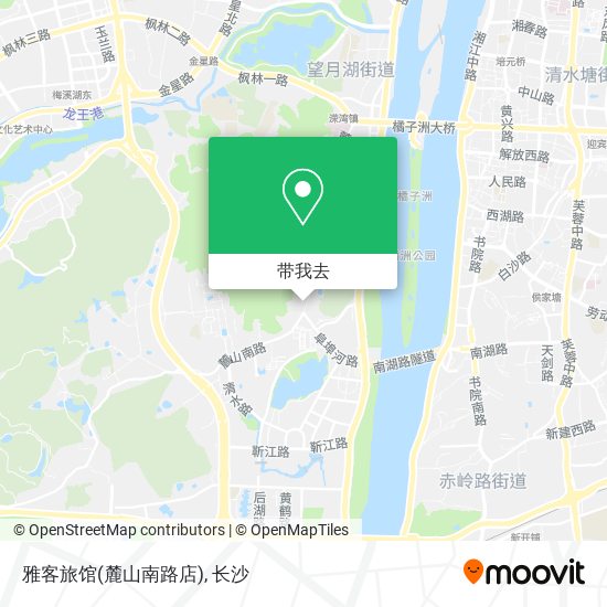 雅客旅馆(麓山南路店)地图