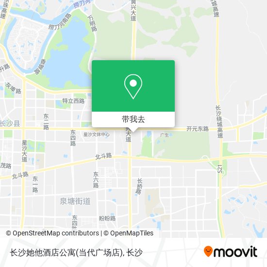 长沙她他酒店公寓(当代广场店)地图