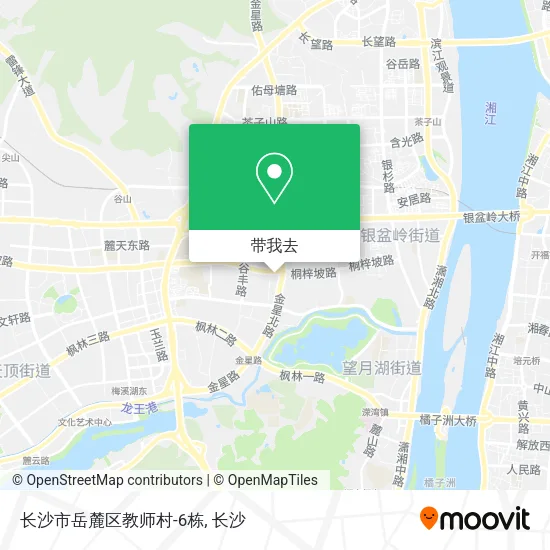 长沙市岳麓区教师村-6栋地图