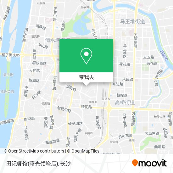 田记餐馆(曙光领峰店)地图
