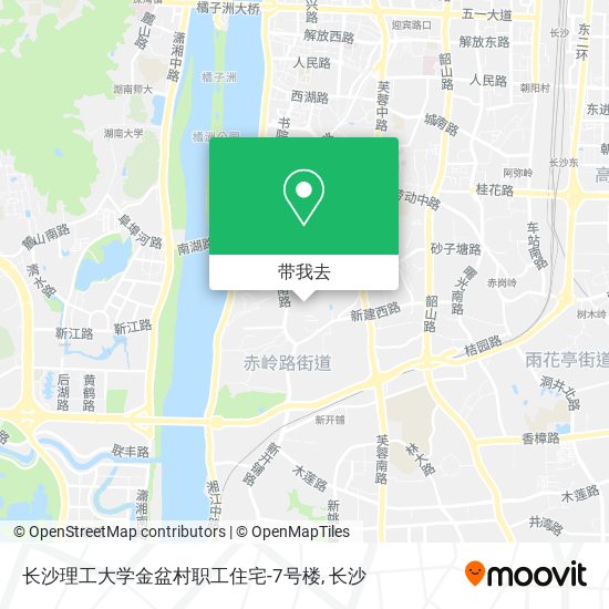 长沙理工大学金盆村职工住宅-7号楼地图