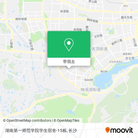 湖南第一师范学院学生宿舍-15栋地图