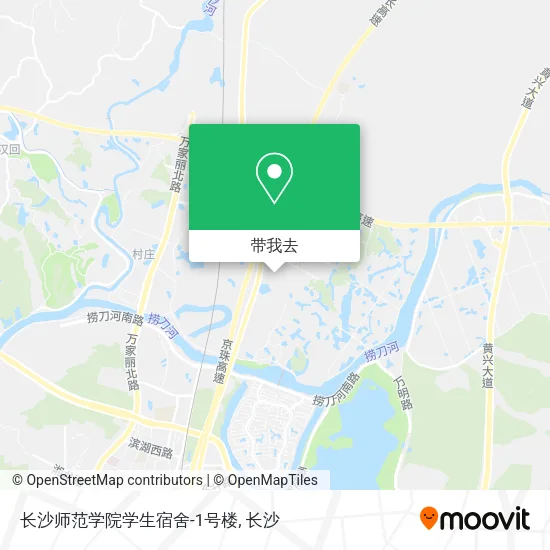 长沙师范学院学生宿舍-1号楼地图