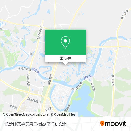 长沙师范学院第二校区(南门)地图