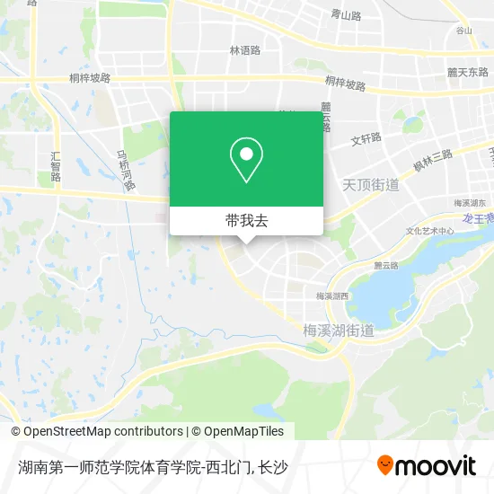 湖南第一师范学院体育学院-西北门地图