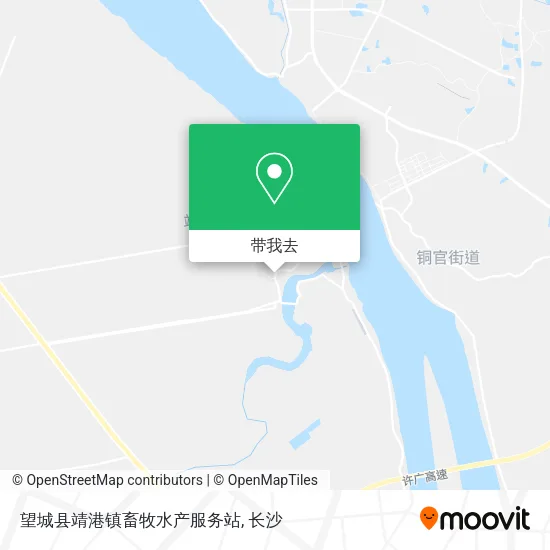 望城县靖港镇畜牧水产服务站地图