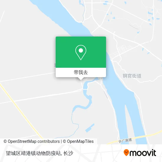 望城区靖港镇动物防疫站地图