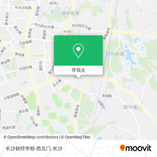 长沙财经学校-西北门地图