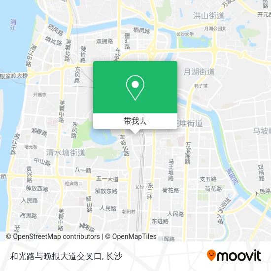 和光路与晚报大道交叉口地图