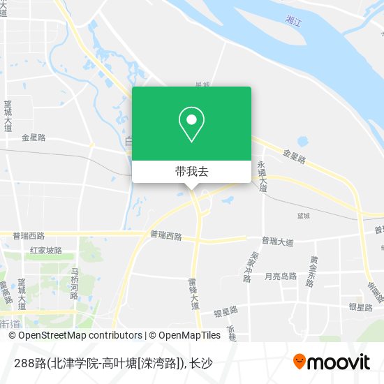 288路(北津学院-高叶塘[溁湾路])地图
