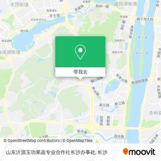 山东沂源玉功果蔬专业合作社长沙办事处地图