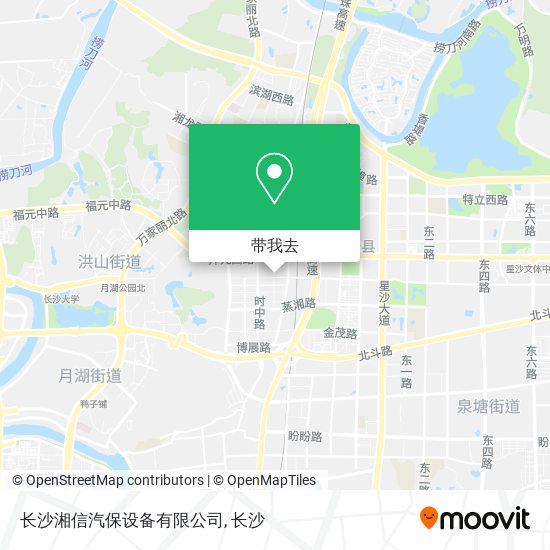 长沙湘信汽保设备有限公司地图