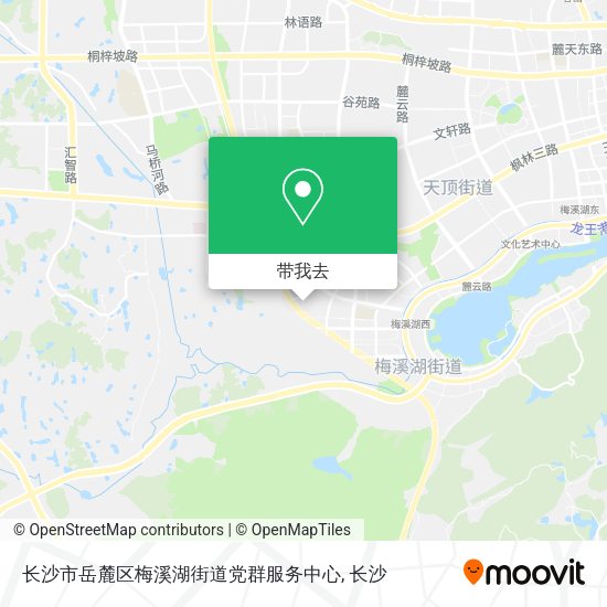 长沙市岳麓区梅溪湖街道党群服务中心地图