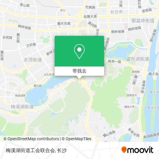 梅溪湖街道工会联合会地图