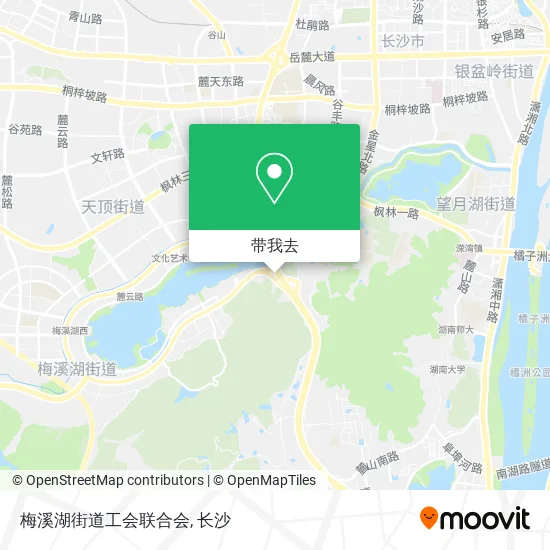 梅溪湖街道工会联合会地图