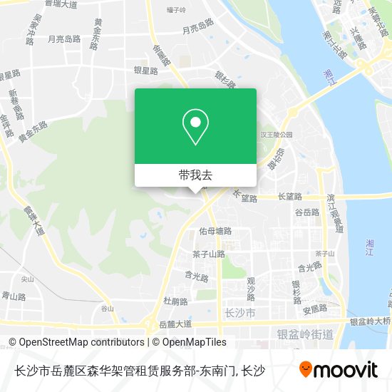 长沙市岳麓区森华架管租赁服务部-东南门地图