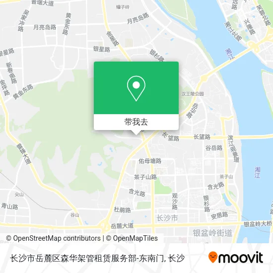 长沙市岳麓区森华架管租赁服务部-东南门地图