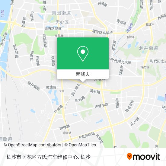 长沙市雨花区方氏汽车维修中心地图