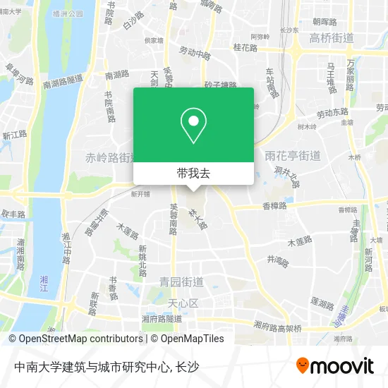 中南大学建筑与城市研究中心地图