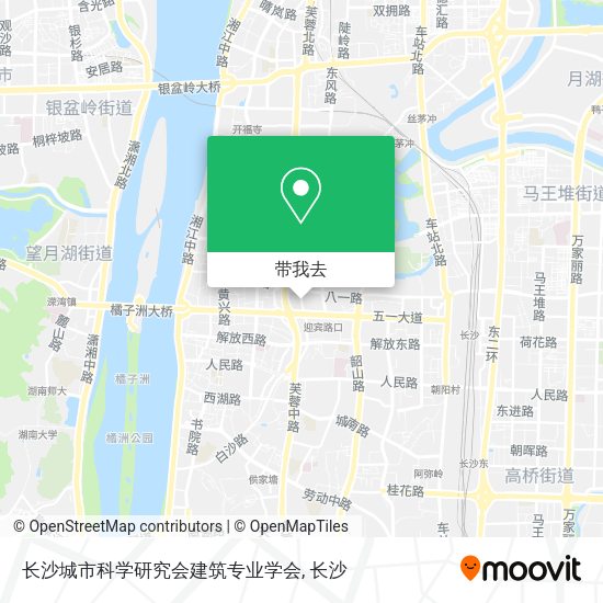 长沙城市科学研究会建筑专业学会地图