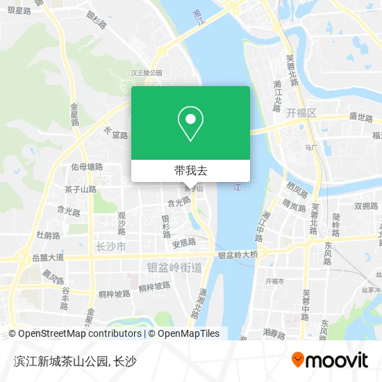 滨江新城茶山公园地图