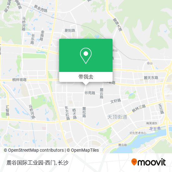 麓谷国际工业园-西门地图