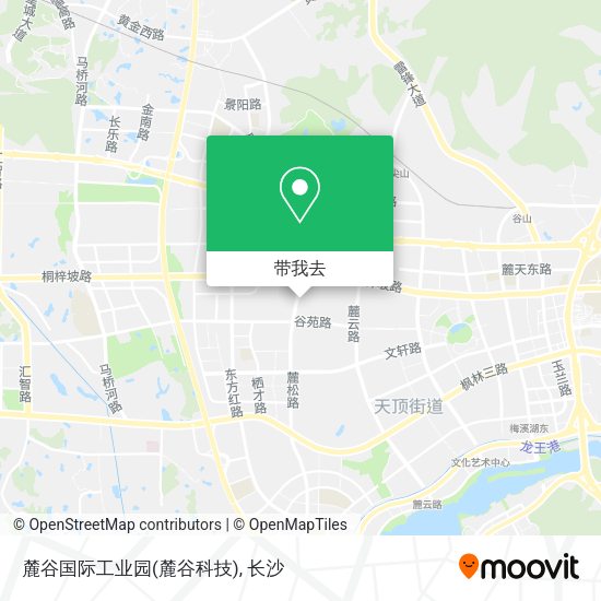 麓谷国际工业园(麓谷科技)地图