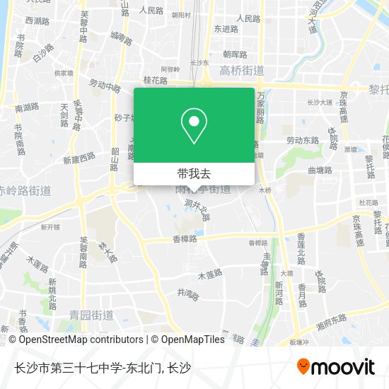 长沙市第三十七中学-东北门地图