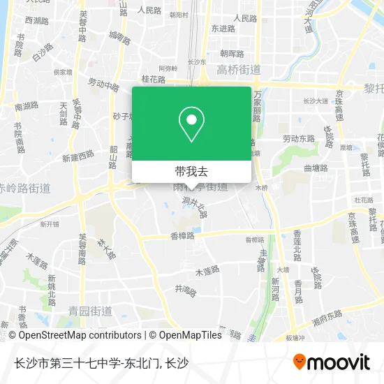 长沙市第三十七中学-东北门地图
