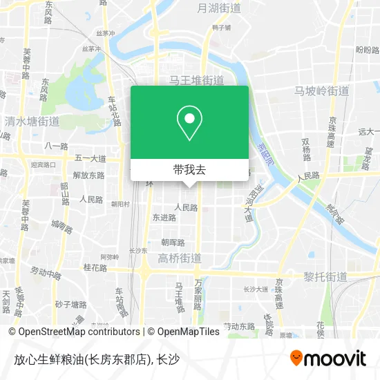 放心生鲜粮油(长房东郡店)地图