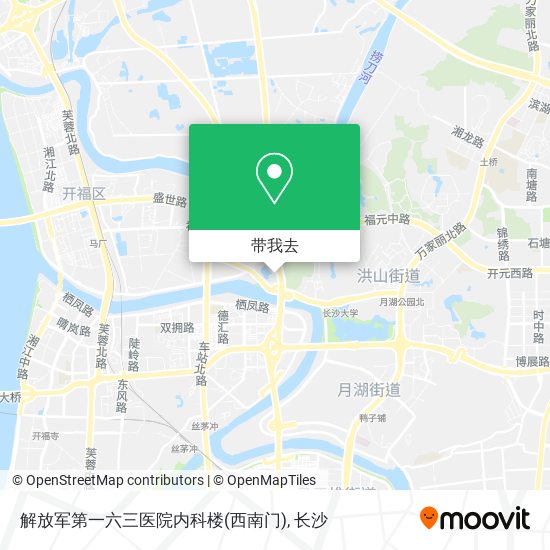 解放军第一六三医院内科楼(西南门)地图