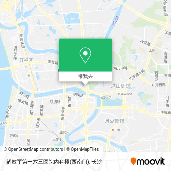 解放军第一六三医院内科楼(西南门)地图