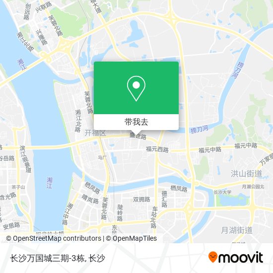 长沙万国城三期-3栋地图