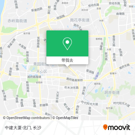 中建大厦-北门地图