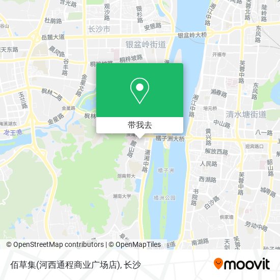 佰草集(河西通程商业广场店)地图