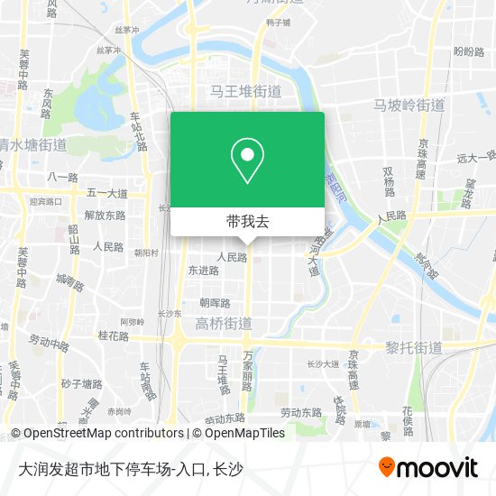 大润发超市地下停车场-入口地图