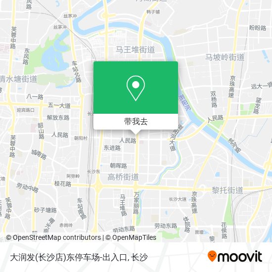 大润发(长沙店)东停车场-出入口地图